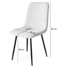 Poltrona imbottita VALORA RIFT per soggiorno - Beige x 2