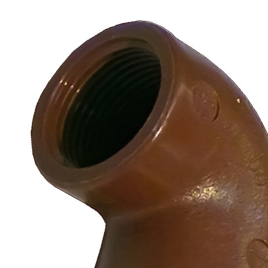 Gomito a 90â° mf in pp marrone