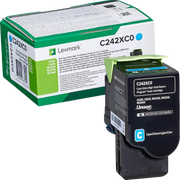 ORIGINAL Lexmark toner ciano C242XC0 C/MC2425/2535 ~3500 Seiten