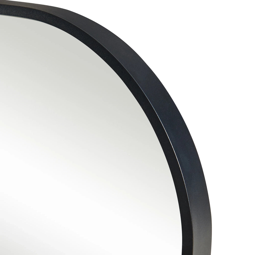 Specchio decorativo moderno da parete 120 x 40 cm nero 03_0010189