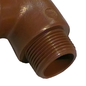 Gomito a 90â° mf in pp marrone