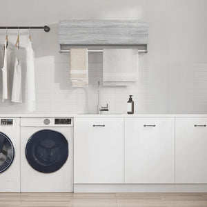 Armadio Grigio Sonoma 100x32,5x35 cm in Legno Ingegnerizzato cod mxl 75683