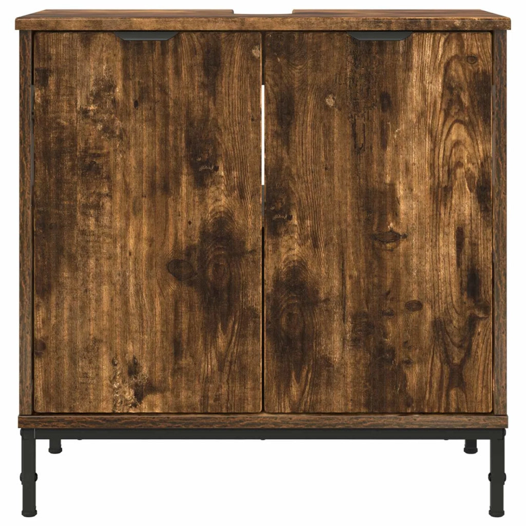 Armadio per Lavabo da Bagno Rovere fumé 60,5 x 33,5 x 61 cm 883419