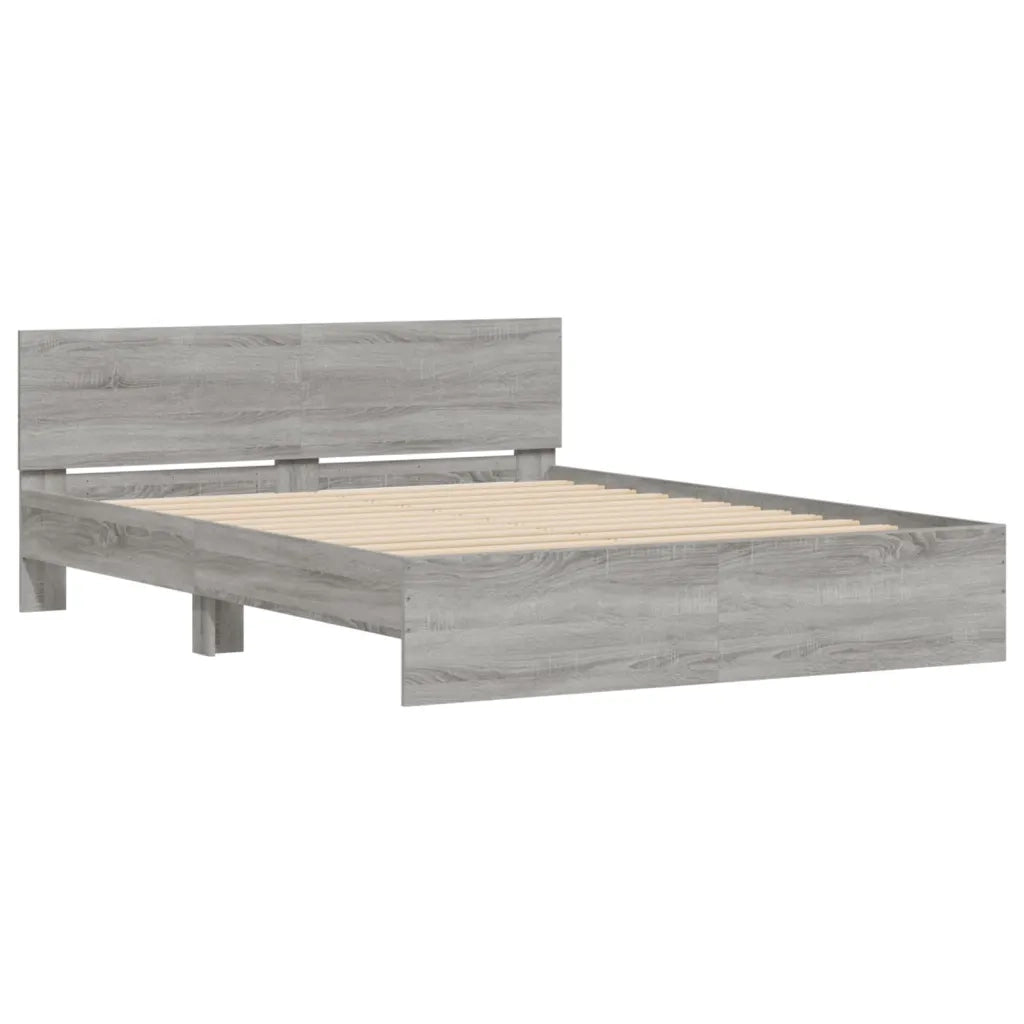 Giroletto con Testiera Grigio Sonoma 140x200 cm 3207488