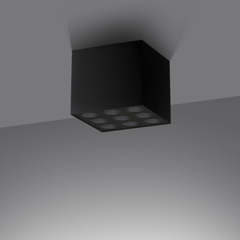Spot soffitto quadrato nero LED 16W MONARO PU.1211