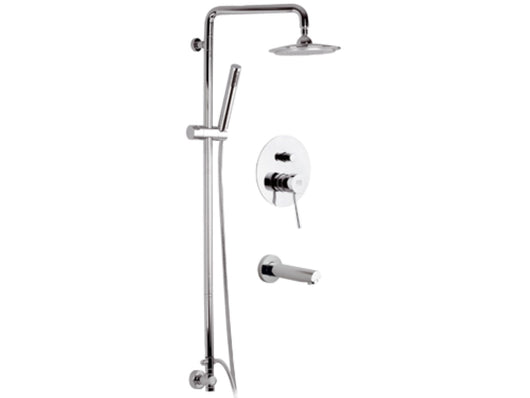 Set doccia con colonna doccia deluxe - serie minimal