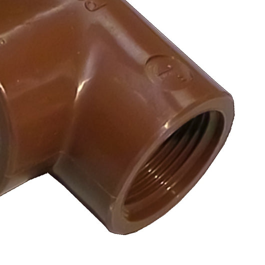 Raccordo "t" fff in pp marrone