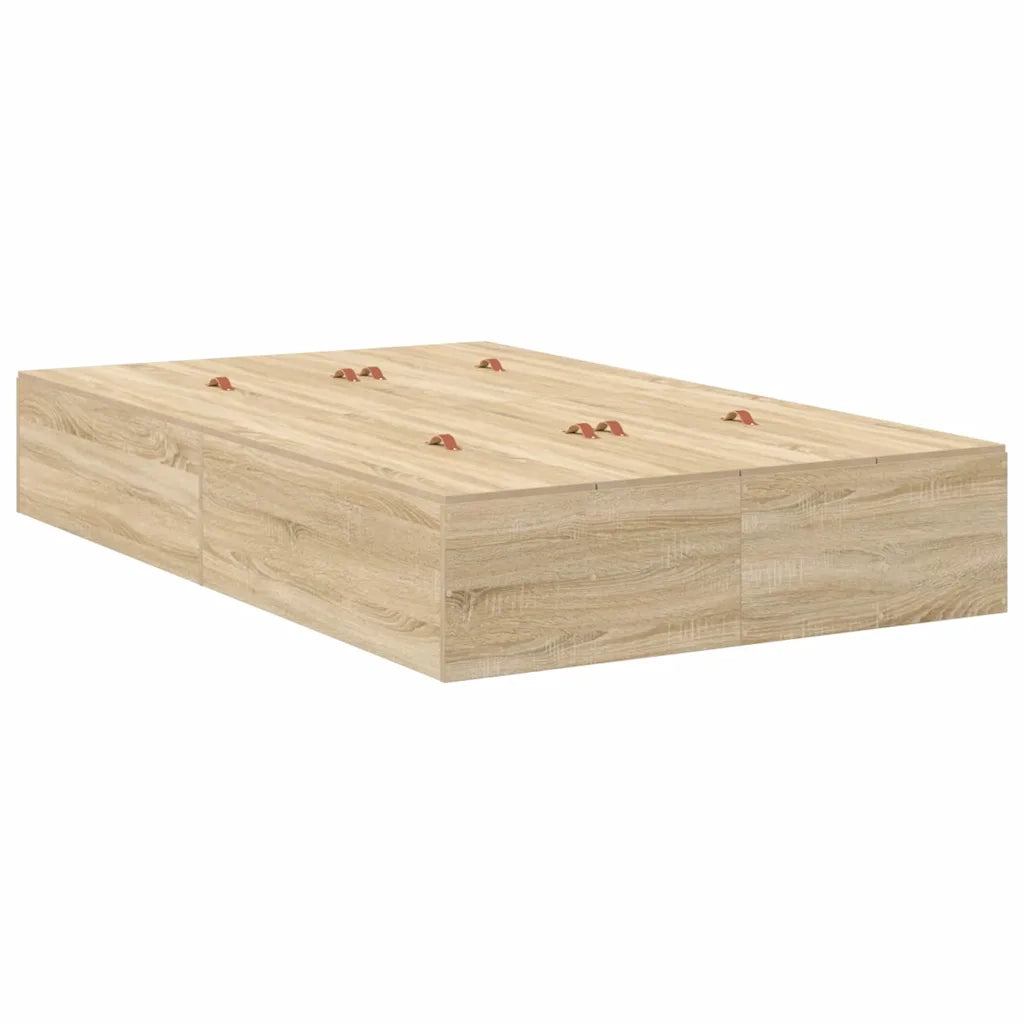 Struttura letto con contenitore Rovere Sonoma 120 x 200 cm 3335367