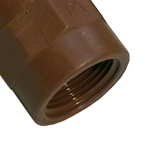 Manicotto in pp marrone