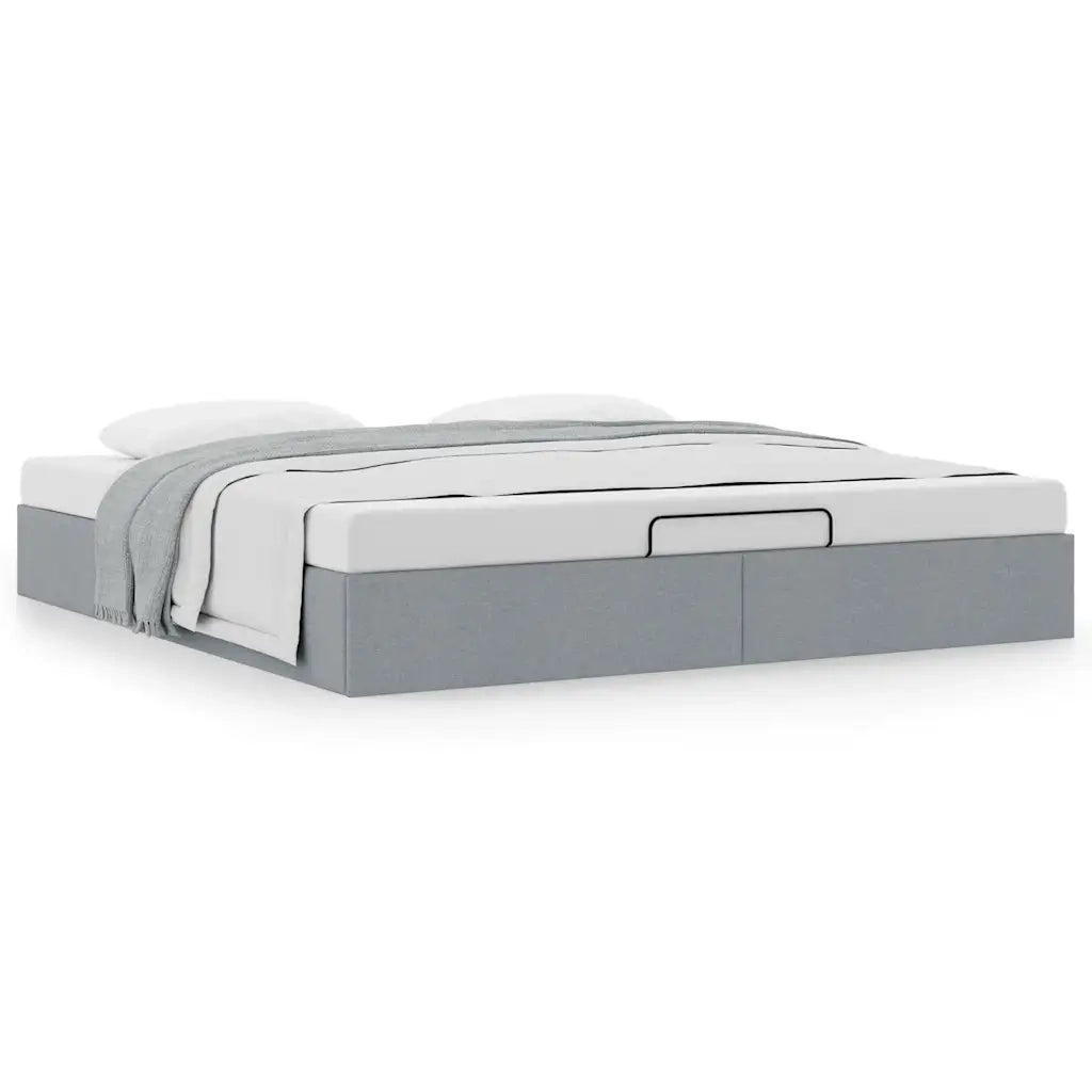 Struttura Letto Pouf senza Materasso 200x200 cm in Tessuto 3310903