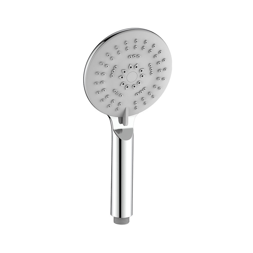 Doccia cromata a 3 getti con puntine autopulenti - serie prisma