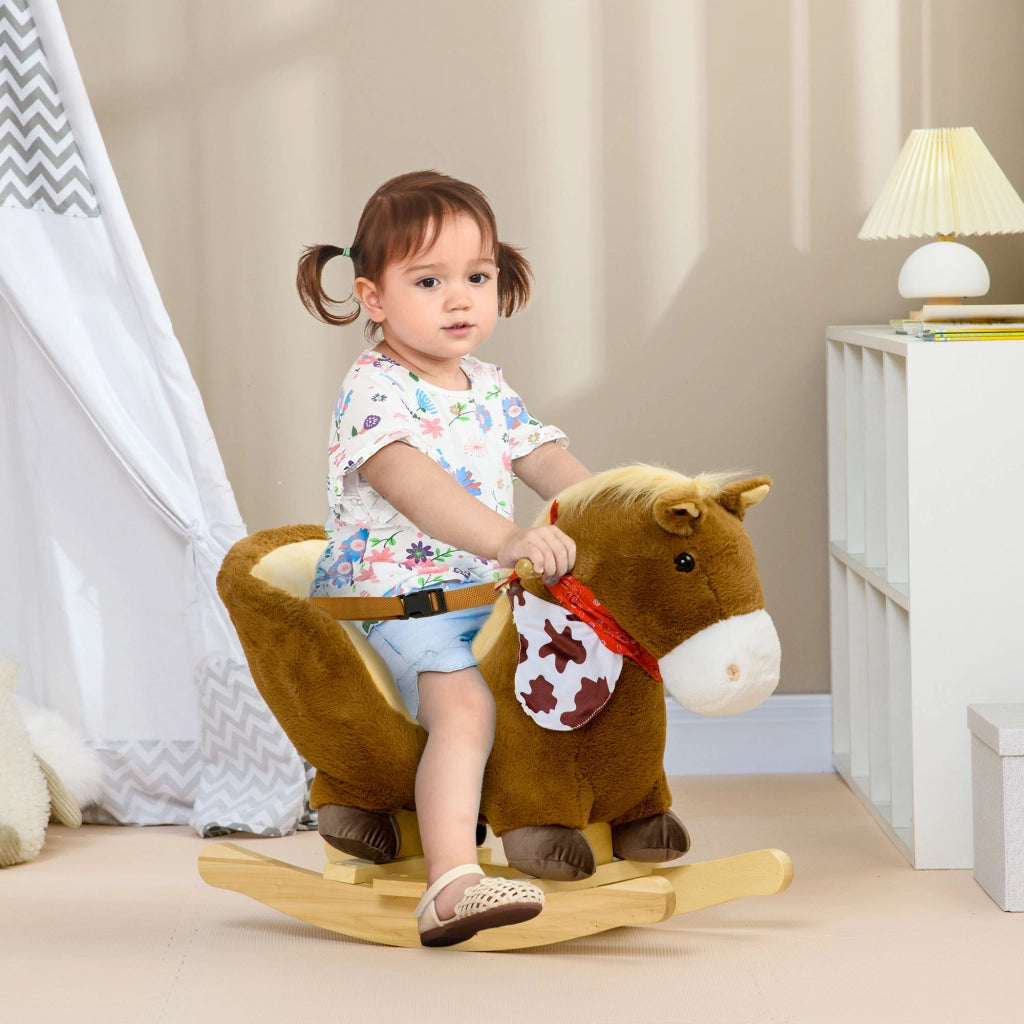 Cavallo Dondolo Bambini con Sicurezza ¨C zephmum ¨C 60x33x50 cm