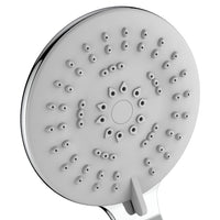 Doccia cromata a 3 getti con puntine autopulenti - serie prisma