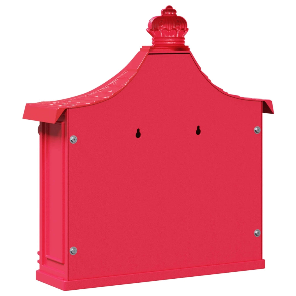 Cassetta Postale da Muro con porta Rosso 40,5 x 16 x 45 cm CFW1272613