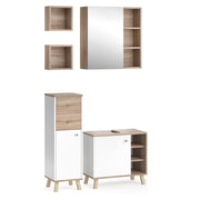Vicco Set mobili bagno Bianco 4 parti