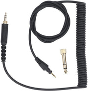 Cavo di estensione per cuffie con molla - Adattatore 3.5 mm a 6.3 mm - Qualità audio senza perdita - Adatto per cuffie DJ - Compatibile con HDJ CUE1, HDJ CUE1BT, HDJ X5, HDJ X7, HDJ S7