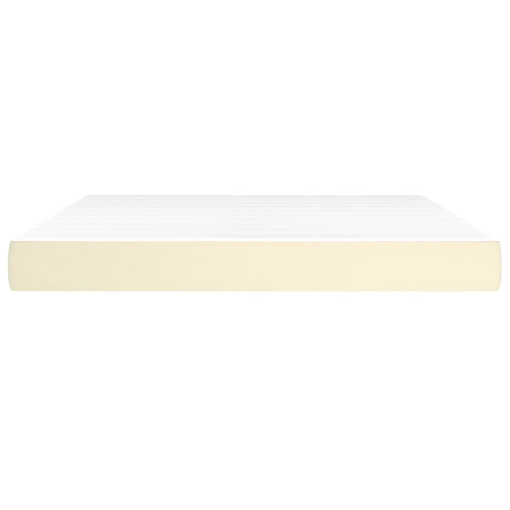 Materasso a Molle Crema 160x200x20 cm in Similpelle 347824