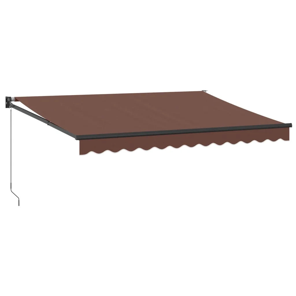 vidaXL Tenda Sole Retrattile Manuale 350x250 cm Marrone
