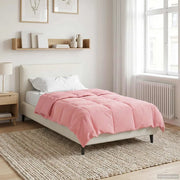 Duvet Estivo Trapuntato Rosa 140 x 220 cm Microfibra