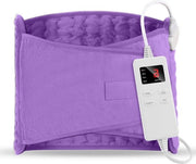 Dekezione elettrica - Cuscino riscaldante 120 x 30 cm con spegnimento automatico - Protezione contro sovraccaloramento - 6 livelli di temperatura - 4 impostazioni timer per collo, spalle e schiena