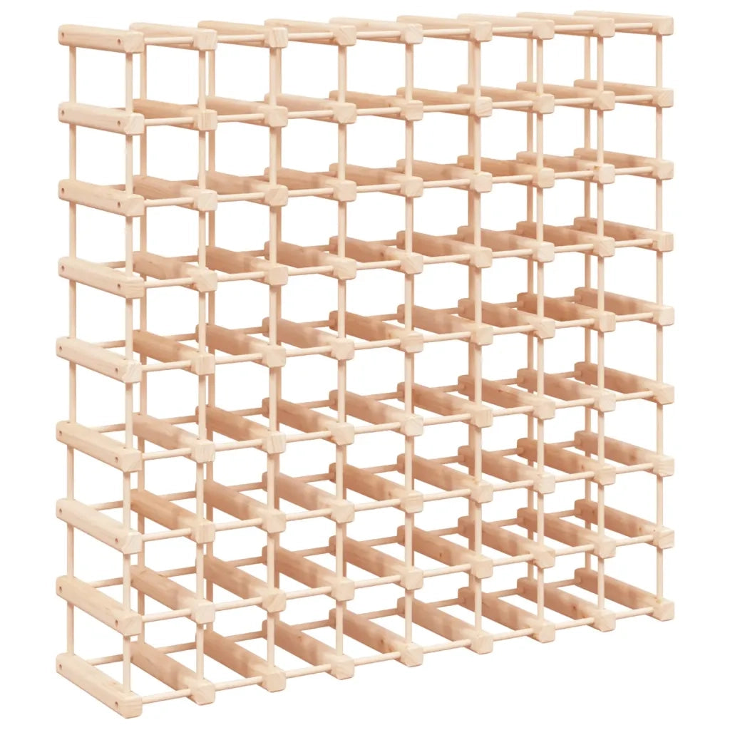 Portabottiglie Vino 72 Bottiglie 90,5x23x90,5 cm Massello Pino 353753