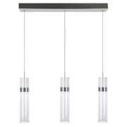 Lampada sospensione Ambiente cromata 60cm LED CCT 6W