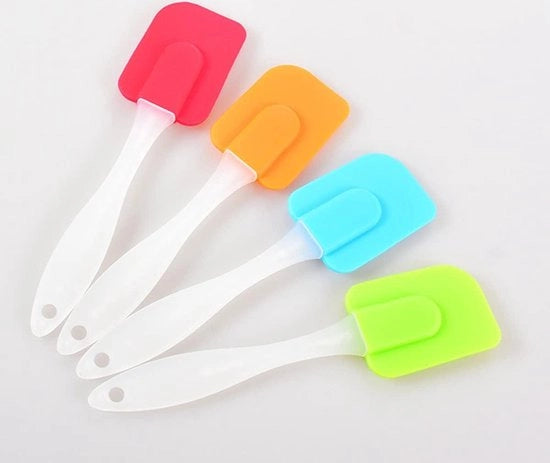 Schrappatore in silicone per decorazione di torte e uso domestico - arancione, piccolo