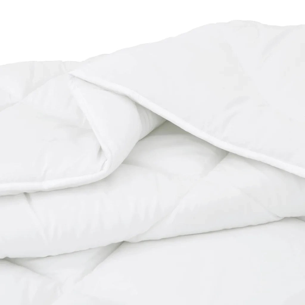 vidaXL Trapunte & Duvet Bianco 140 x 220 cm Microfibra