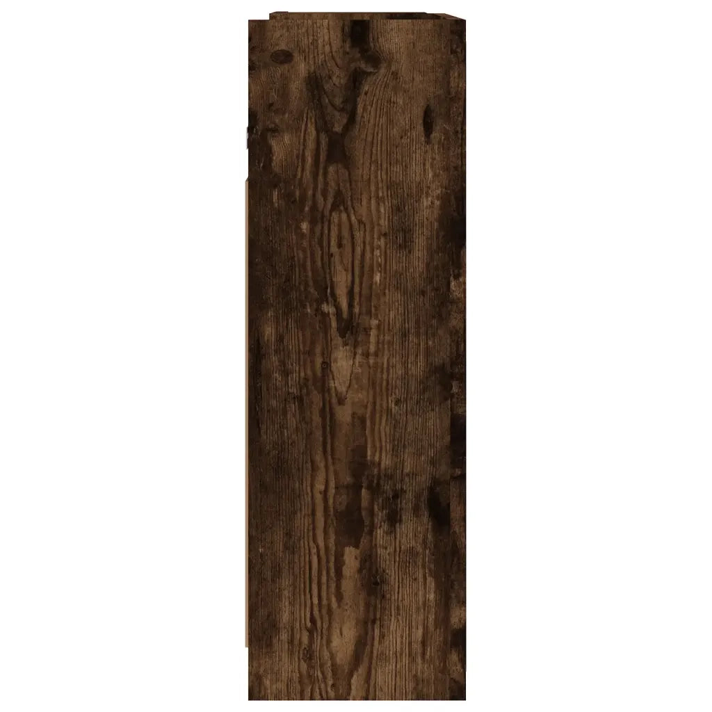 Mobile da Bagno con Specchio Rovere Fumo 62,5x20,5x64 cm Legno 826351