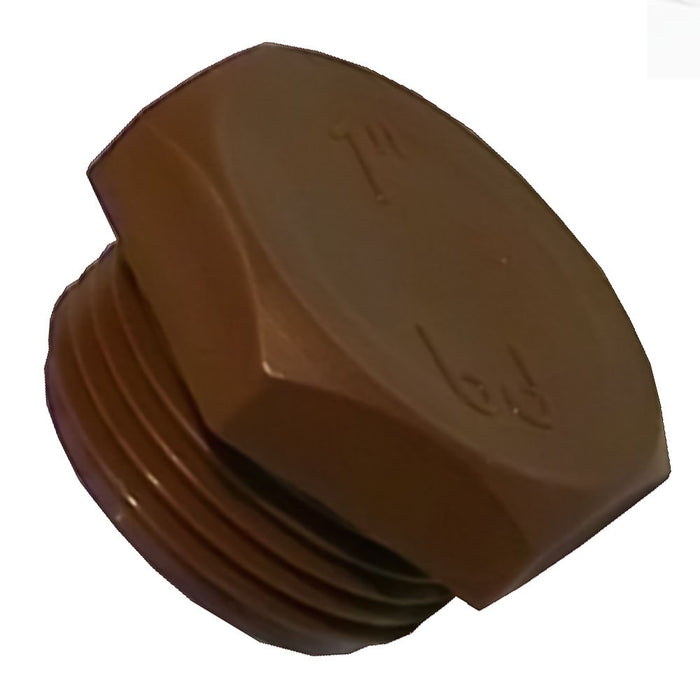 Tappo maschio in pp marrone