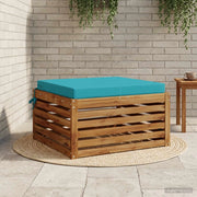 Cuscino per Sedia in Unico Pezzo SOEST 100% Poliestere Turchese 944929