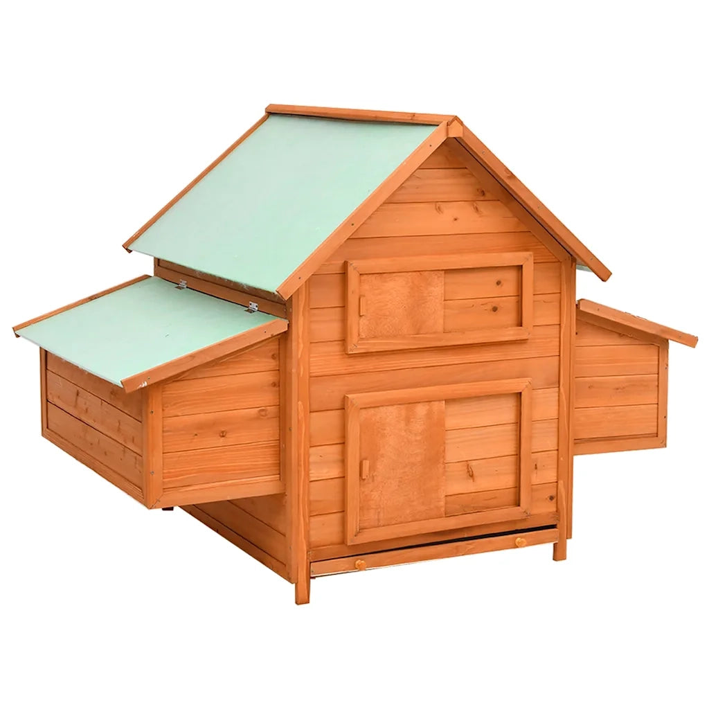 Pollaio 152x96x110 cm in Legno Massello di Abete cod mxl 53175