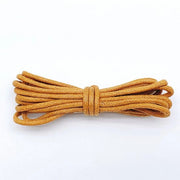 2 paia di cordoncini in cotone lungo 120 cm - Cordoncini rotondi di 2,5 mm - Cordoncini rotondi robusti - Cordoncini duraturi - Cordoncini per stivali - Cordoncini in pelle impermeabili - Per scarpe e stivali eleganti
