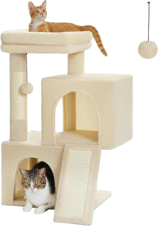 Sede per Gatti - Sdraiarsi, Arrampicarsi, Relaxarsi / Panoramici Balconi per Gatti, 50L x 35P x 77A centimetri