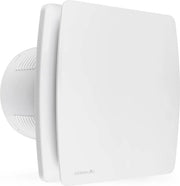 Ventilatore per bagno 100mm con valvola di aspirazione e valvola di controflusso - sensore di umidità - efficiente in termini di energia - silenzioso - plastica - 12 W - 95m³/h - 32db - Ipx4