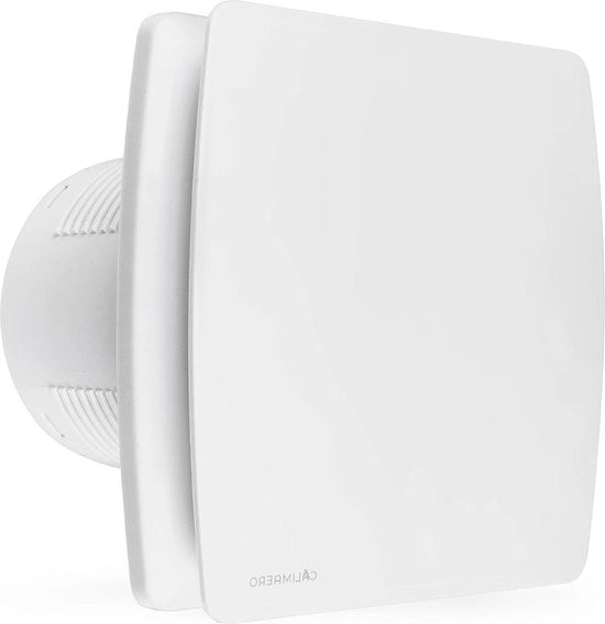Ventilatore per bagno 100mm con valvola di aspirazione e valvola di controflusso - sensore di umidità - efficiente in termini di energia - silenzioso - plastica - 12 W - 95m³/h - 32db - Ipx4