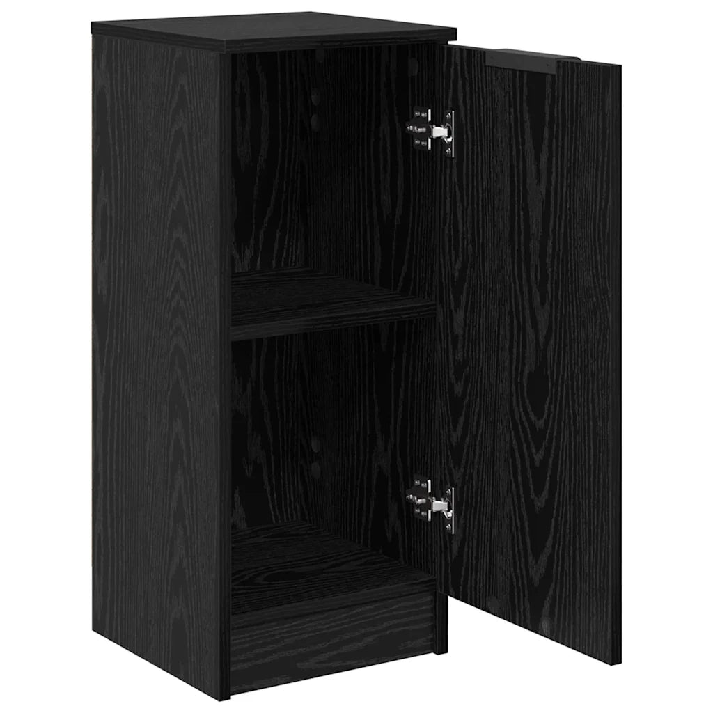 Credenza-Buffet-Armadio da cucina Rovere Nero 30 x 30 x 70 cm Legno multistrato 123901