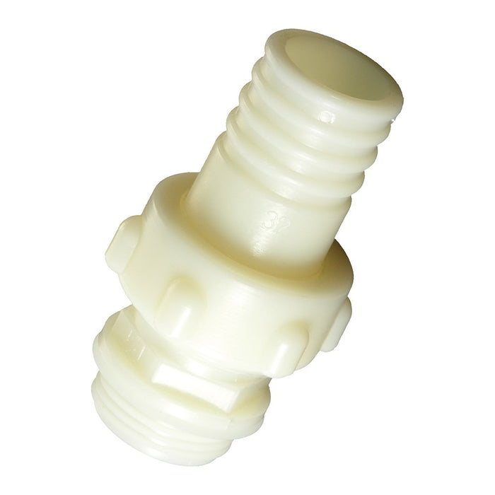 Raccordo tre pezzi diritto in pa con accoppiamento conico attacco m