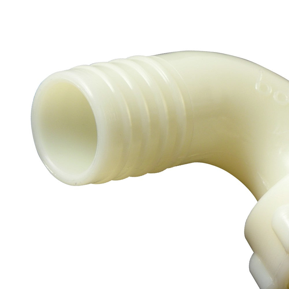 Raccordo tre pezzi curvo in pa a 90° con accoppiamento conico