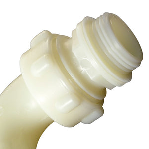 Raccordo tre pezzi curvo in pa a 90° con accoppiamento conico