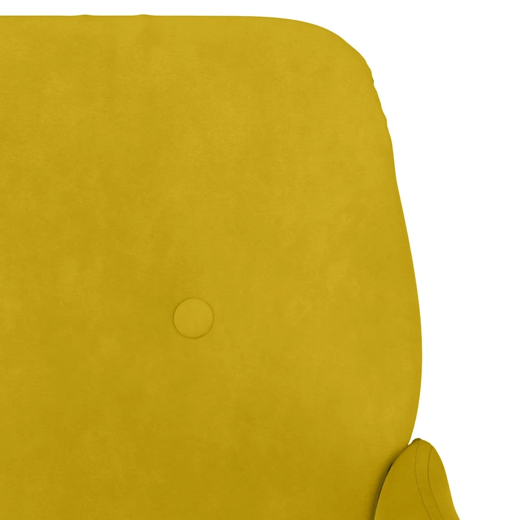 Panca Gialla 108x79x79 cm in Velluto CFW3658302