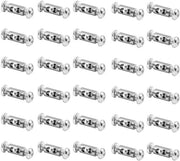 30 connettori per cavi in acciaio da 1 mm e cavi in filo da 2 mm - Bobine di alluminio per avvolgere - Morsetti in argento e arancione per cavi