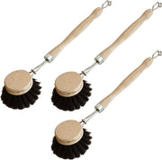 Set di 3 spazzole per la pulizia della cucina in legno con spazzola a mano - spazzola per piatti e alimenti - Made in Germany Spazzola per la pulizia della cucina