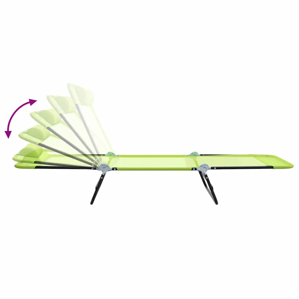 Lettino prendisole pieghevole Verde 182 x 55 x 85,5 cm 42003155