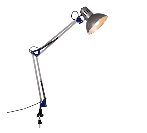 Lampada Scrivania a Morsetto Pinza Architetto Design Alluminio Tajo GD Trio
