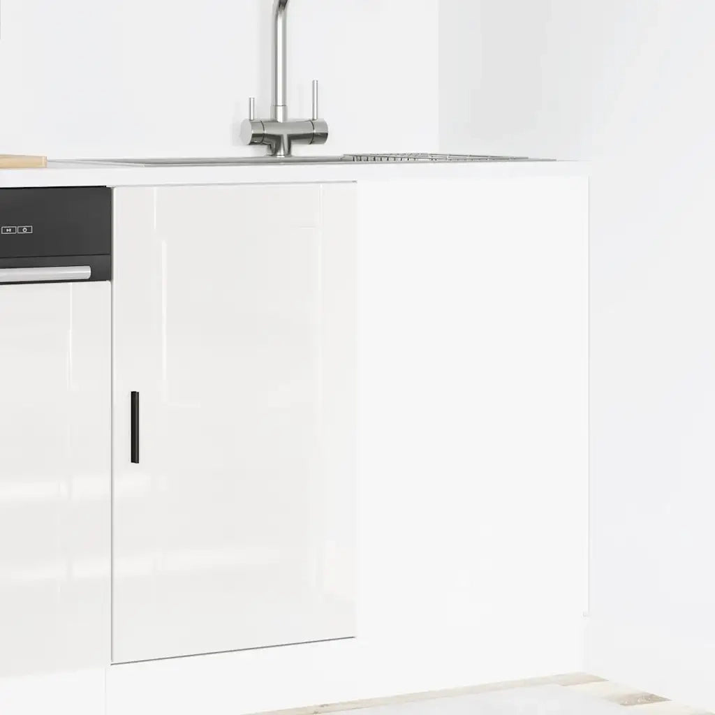 Pensile da cucina | Mobiletto da cucina "Porto" Bianco lucido in legno ingegnerizzato