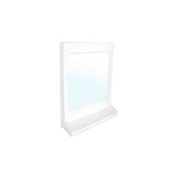 Specchio rettangolare con mensola dimensioni cm L. 37 x H. 50 modello athena