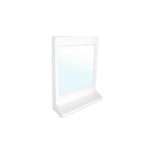 Specchio rettangolare con mensola dimensioni cm L. 37 x H. 50 modello athena