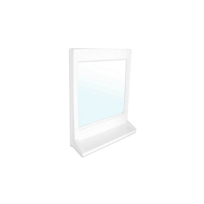 Specchio rettangolare con mensola dimensioni cm L. 37 x H. 50 modello athena