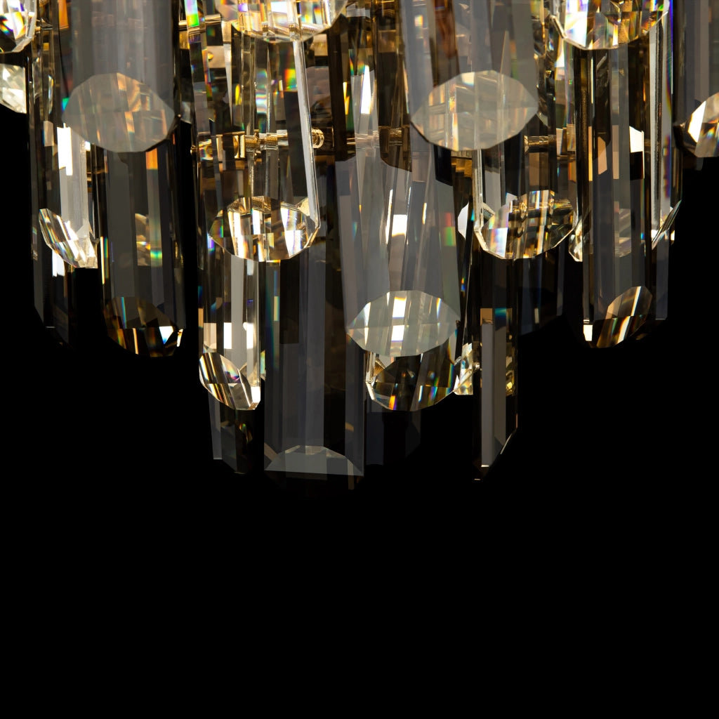 Maytoni Lampadario contemporaneo Flare 8 luci E14 oro metallo vetro